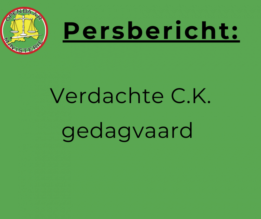 Verdachte C.K. gedagvaard 